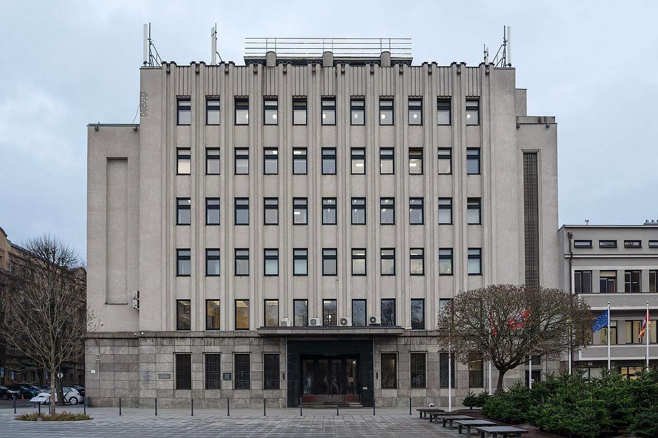 Kaunas City Municipality building, part of the UNESCO-listed modernist architecture of Kaunas