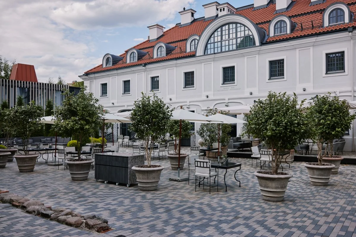 PACAI courtyard in Vilnius Old Town