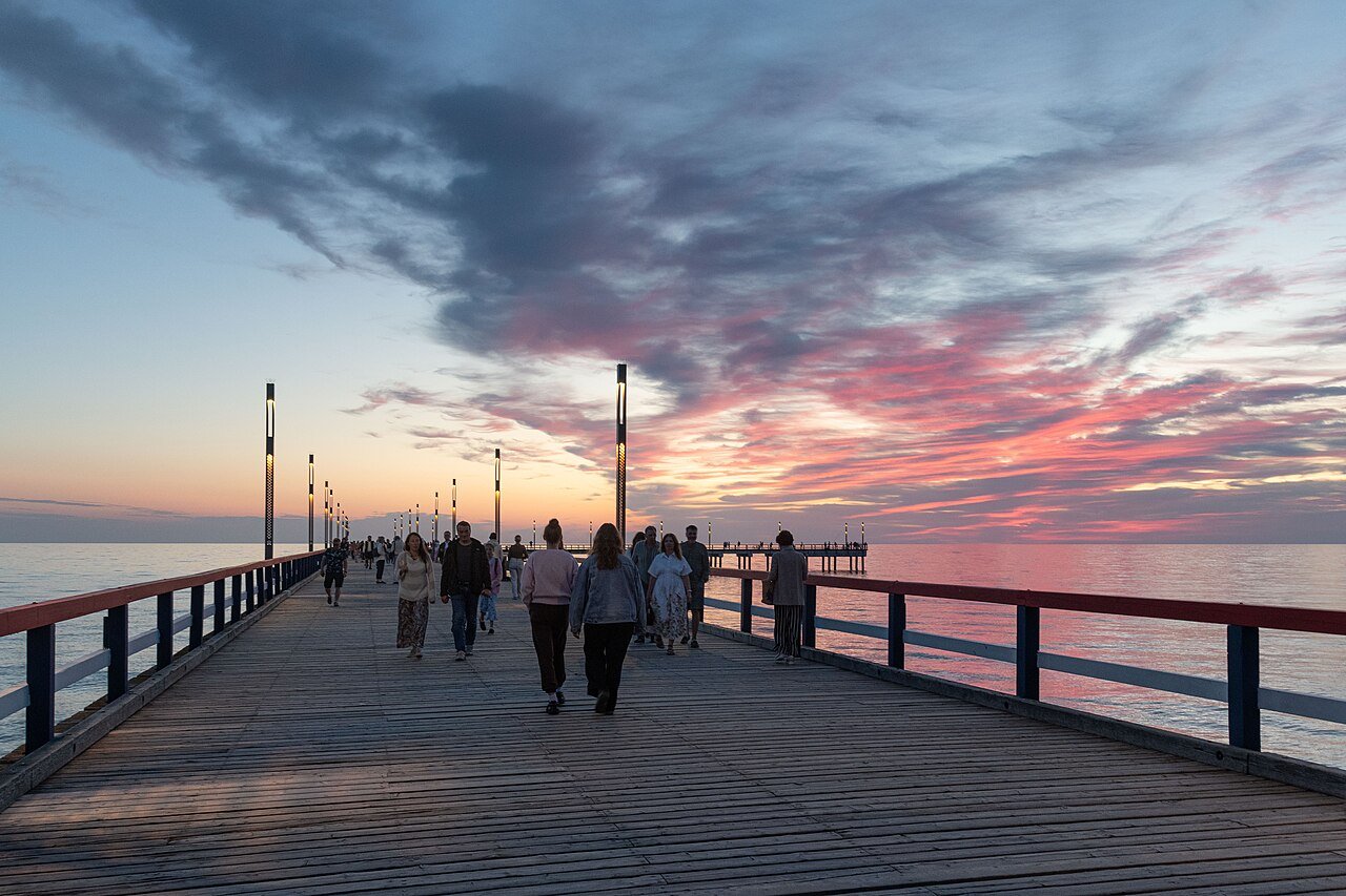 Palanga park and Baltic resort atmosphere