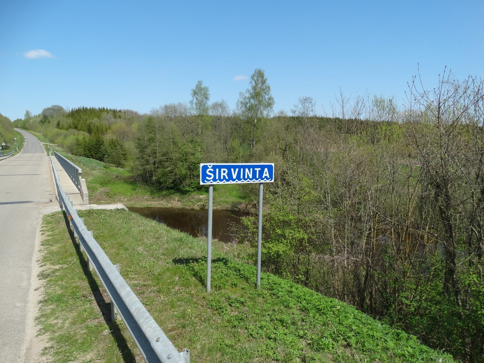 Širvinta River near Liukonys in central Lithuania