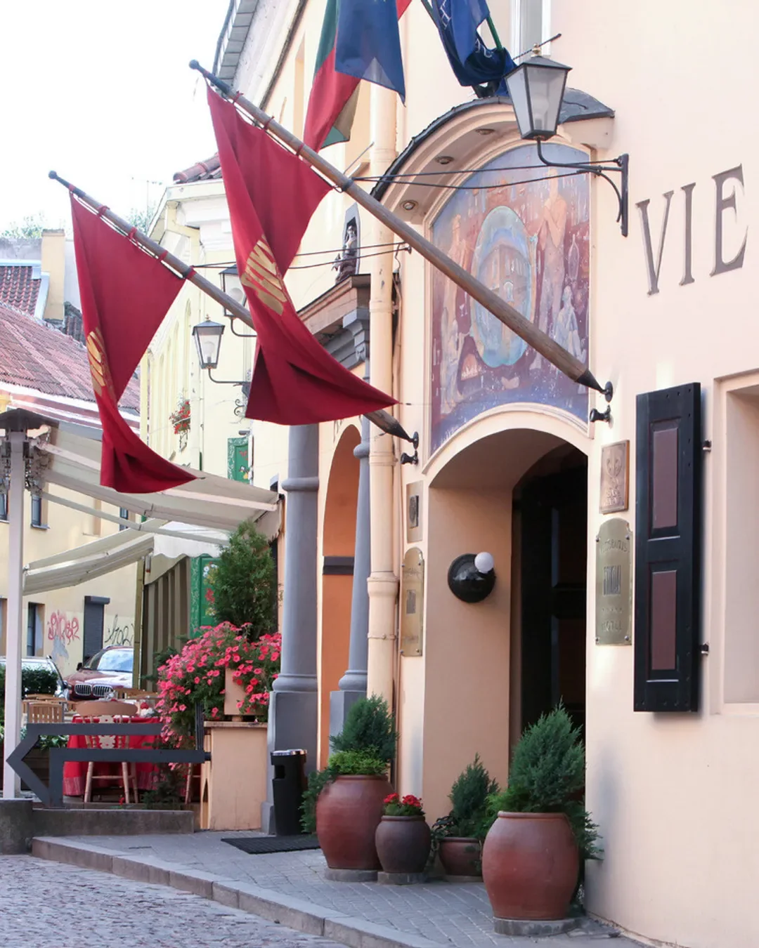 Entrance to Stikliai in Vilnius Old Town