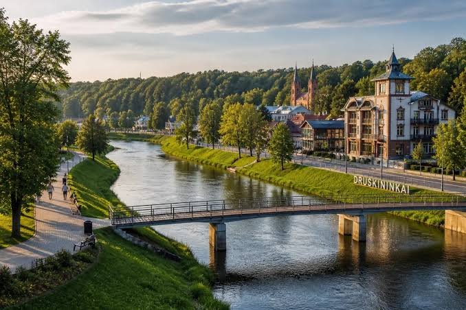 Druskininkai resort by the Nemunas
