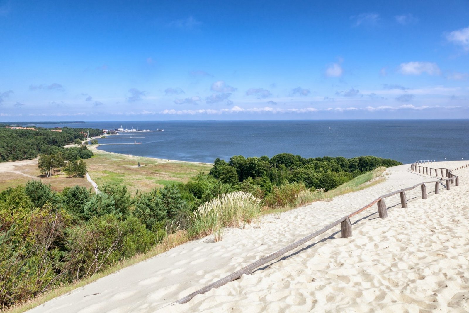 Sand dunes above the Curonian Lagoon near Nida